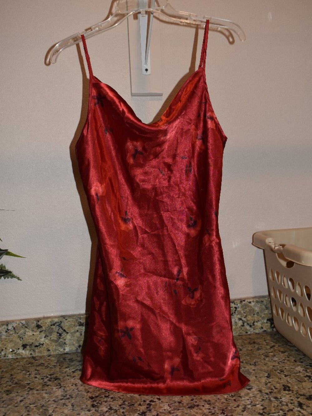 Private Luxuries Floral Red Nightgown Size S